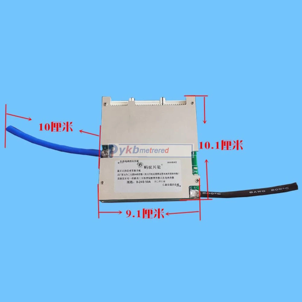 Умная плата защиты литиевых аккумуляторов от 7S до 24S BMS Bluetooth 50A 100A li ion Lifepo4 LTO 24 В 36 48