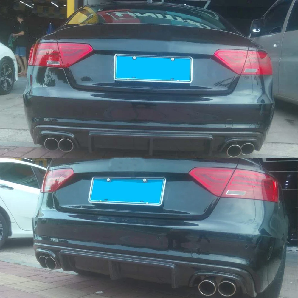 Для Audi A5 Sline S5 Coupe 2012- из углеродного волокна задний бампер диффузор спойлер фартук трансформер не для A5 стандарт