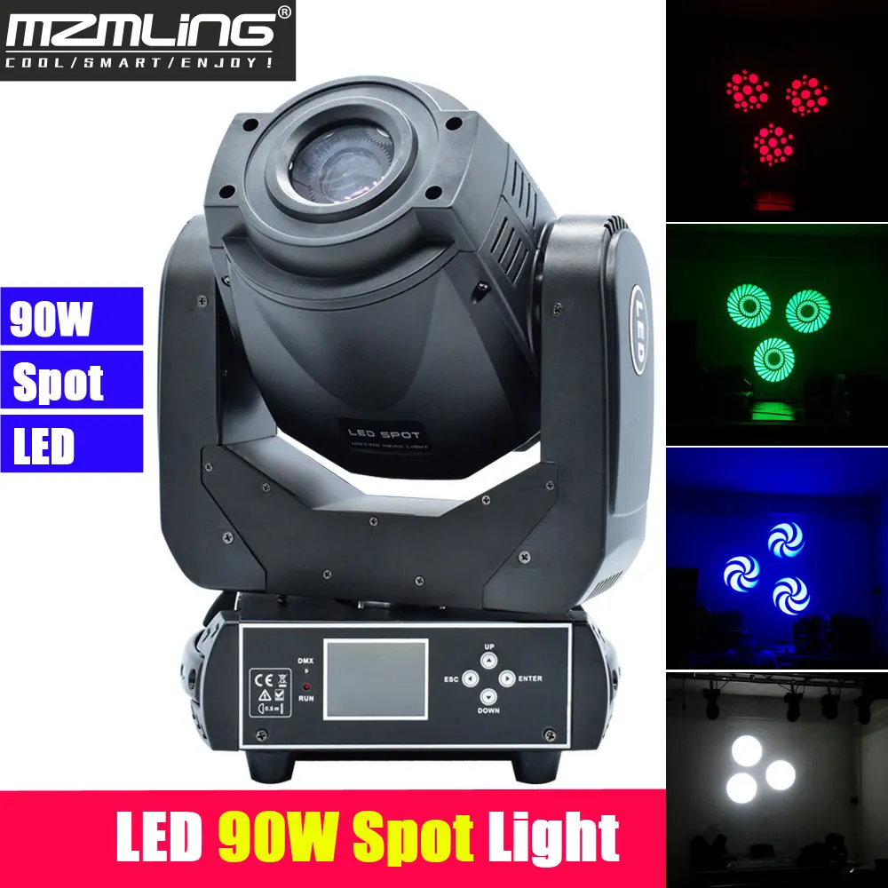 Светодиодный 90 Вт RGBW Точечный светильник DMX512 статический Gobo + Динамический