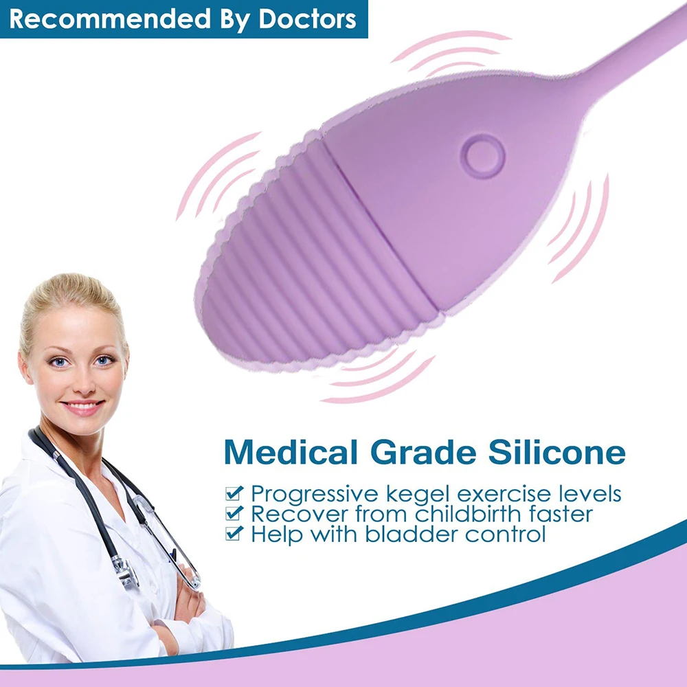Шарики Бен Ва Кегеля для упражнений вагинальные яйца USB перезаряжаемые мощные