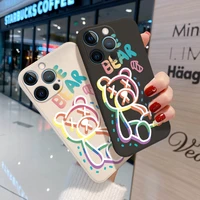 cute bear case for iphone 12 pro max funda iphone 11 coque iphone 13 7 8 plus 12 mini 6 s xs xr se 2020 camera protection covers