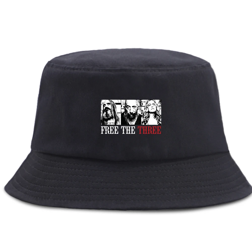 

Free The Three Vintage Print Fisherman's Caps Unisex Outdoor Bucket Hats Sun Shade Panama Cap Foldable High Quality Beach Hat