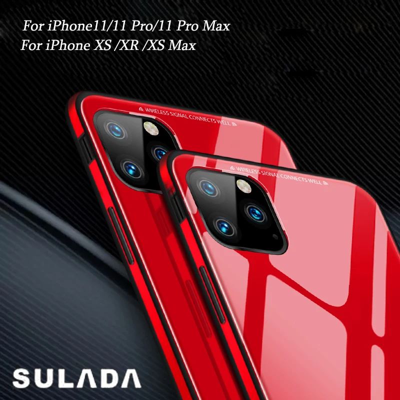 Новая роскошная задняя крышка из закаленного стекла твердости 9H для iPhone11/11Pro