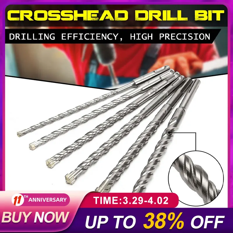 Твердосплавный Наконечник Из Карбида Вольфрама 210 мм SDS Plus Crosshead карбидные сверла