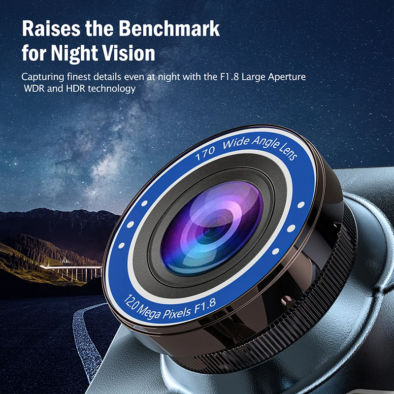 Car DVR Dash Camera Rear View Dual Lens 1080P 3.6&quot Full HD Cycle Recording G-Sensor Cam Video Recorder Dashcam Gift | Автомобили и
