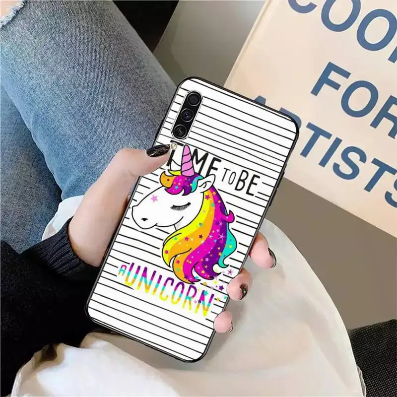 

Rainbow Unicorn lovely cartoon animal Phone Case For Samsung galaxy S 9 10 20 A 10 21 30 31 40 50 51 71 s note 20 j 4 2018 plus