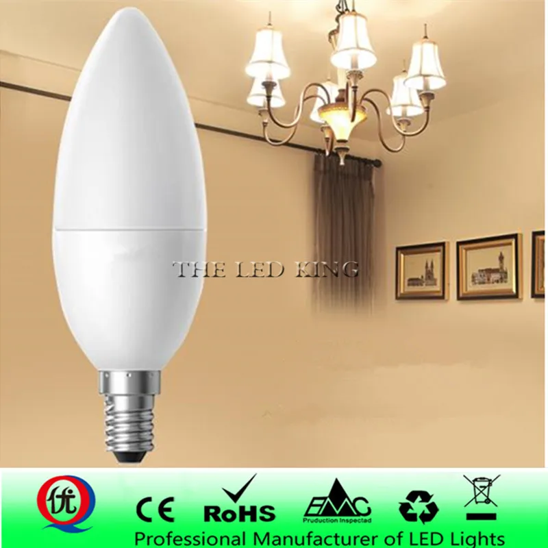Светодиодный лампы высокой Яркость E14 5W 7W 9W SMD 5730 дневного света светодиодный в