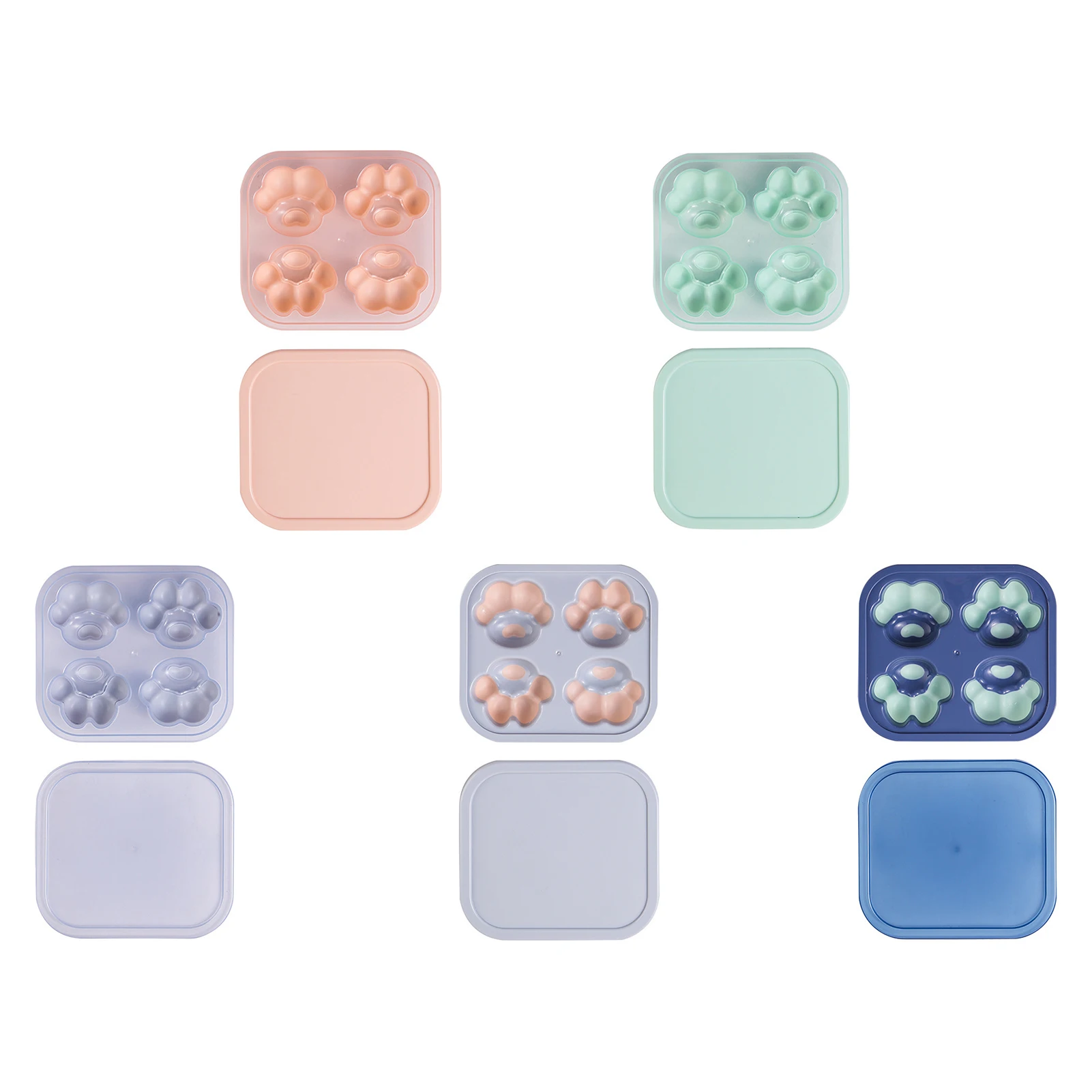 

Silicone Mold Lovely Cat Paw Pattern Ice Cube Soap Fondant Decoration Silikon Form Cake Decorating Tools Kitchen Baking Tools