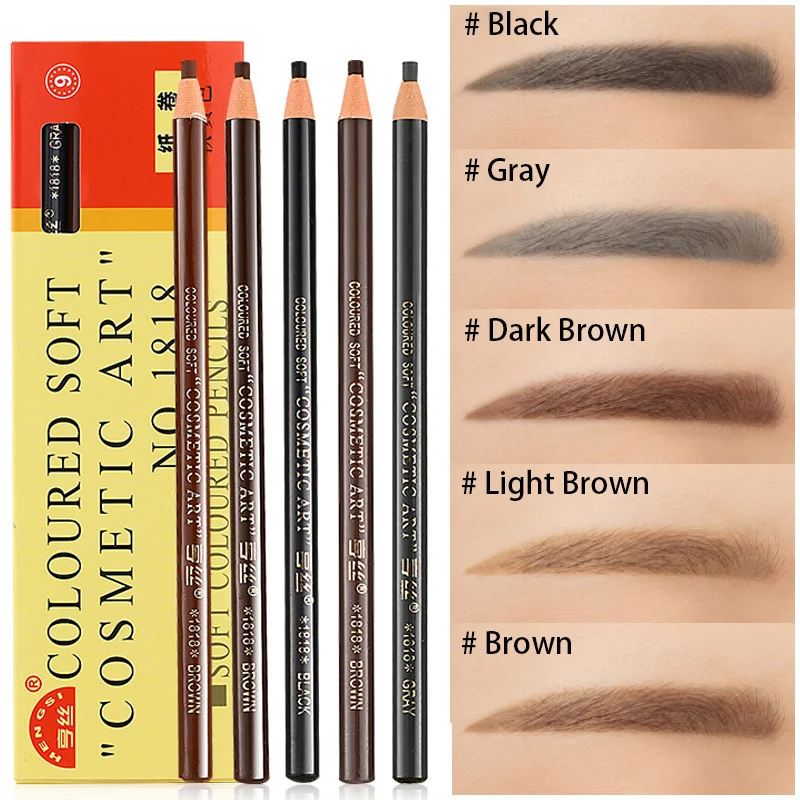 

12pcs Professional Microblading Eyebrow Pencil 5 Colors Long lasting Peeling Eyebrow Tattoo Pencils Waterproof Tint Dye Cosmetic