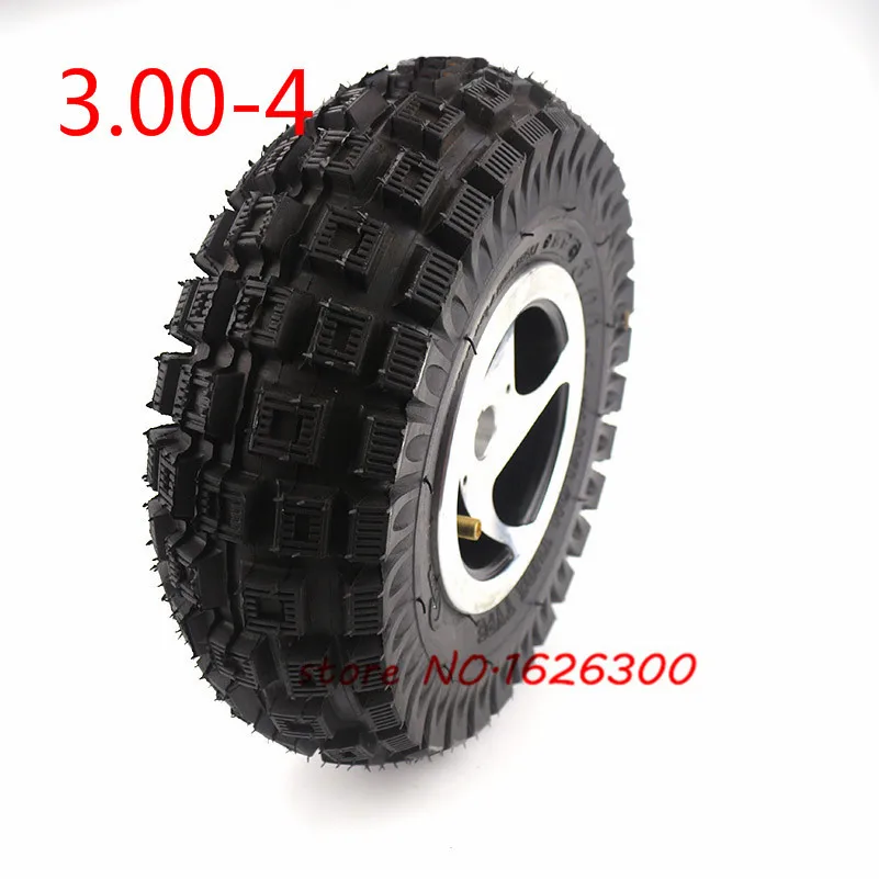 Высокое качество 3 00-4 Электрический самокат переднее колесо с шиной сплав обода
