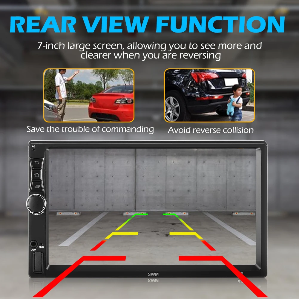 SWM A2 Модернизированный 2DIN 7 дюймов Android 9 1 автомобильный мультимедийный плеер