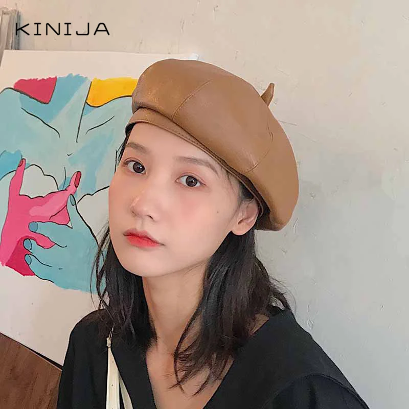 Новый корейский осенне зимний Британский ретро берет живописца полный комплект