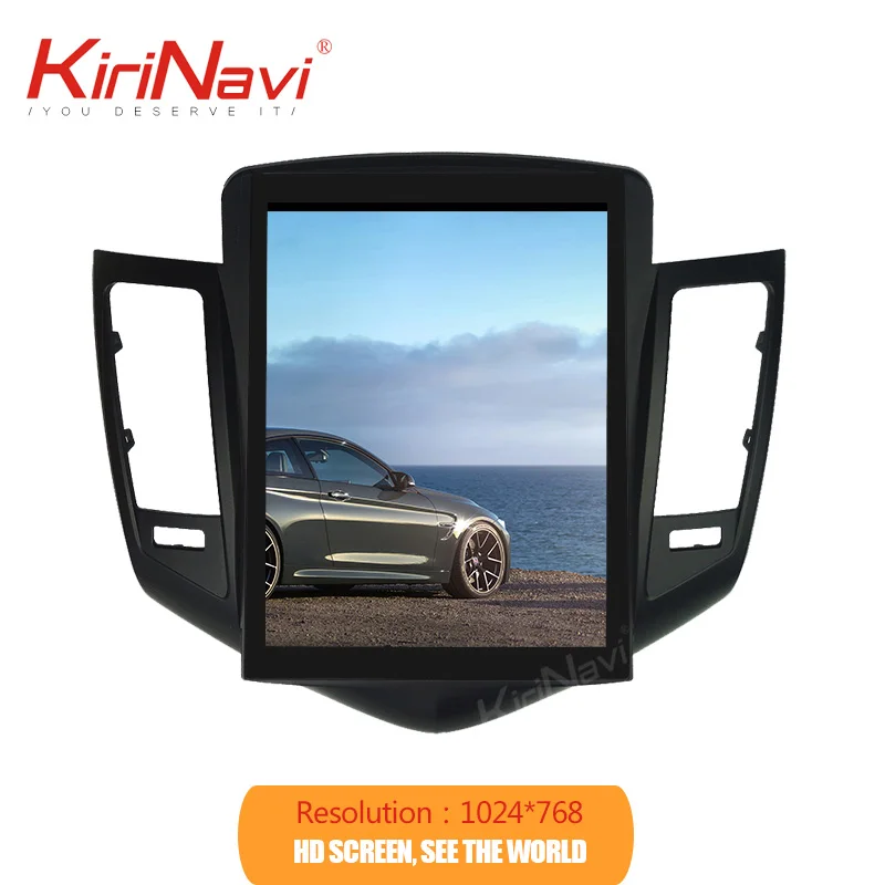 KiriNavi Telsa Style Vertical Screen 10.4" Android 10.0 Auto GPS Navigation Car Dvd Player Radio For Chevrolet Cruze | Автомобили и