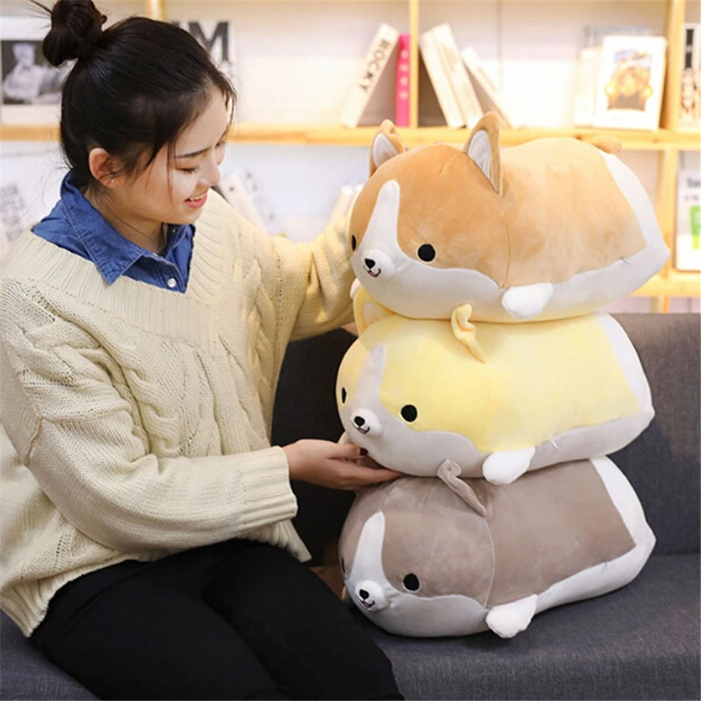 

Animal Plush Toy Soft Cartoon Dog Corgi Stuffed Doll Baby Pillow Gift