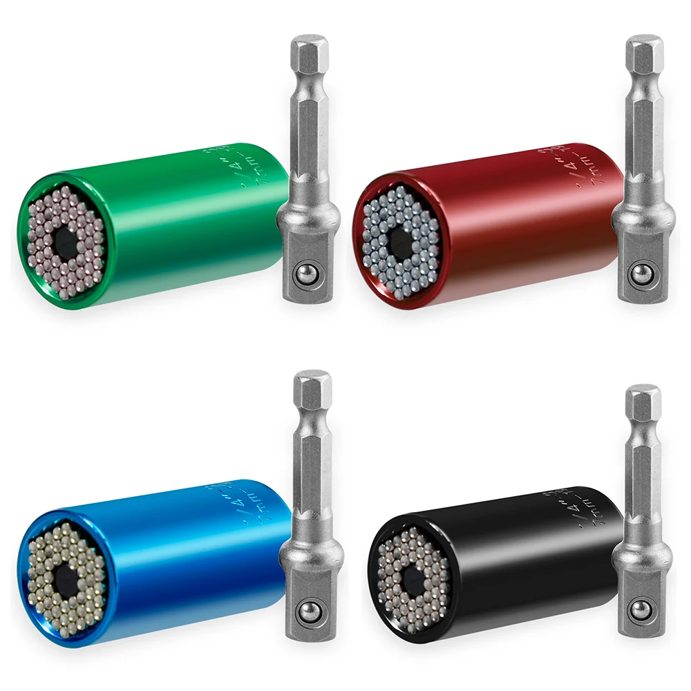 Универсальный гаечный ключ набор для всей поверхности головы розетка рукав 7-19 мм