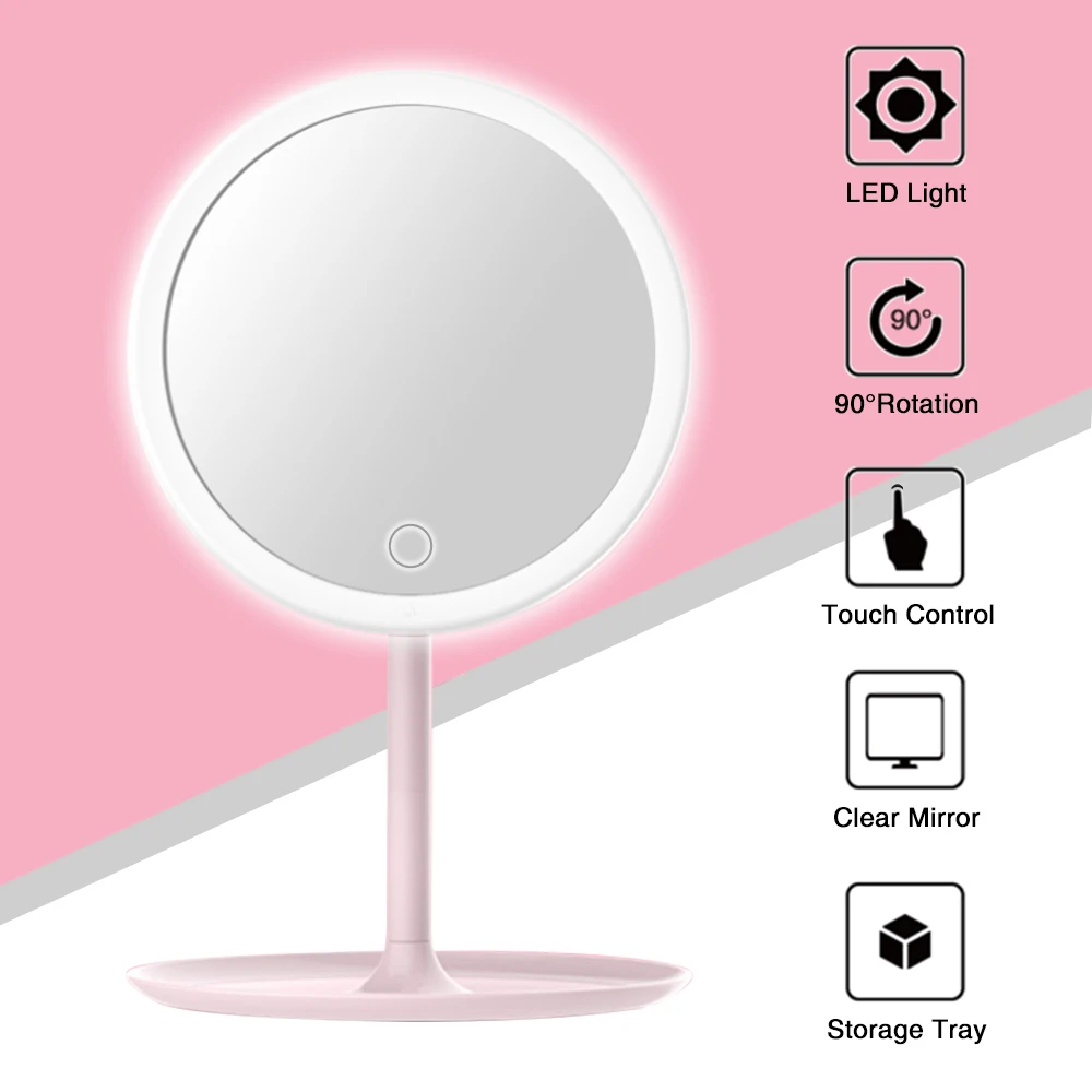 Регулируемая светодиодная лампа для зеркала макияжа настольная туалетного