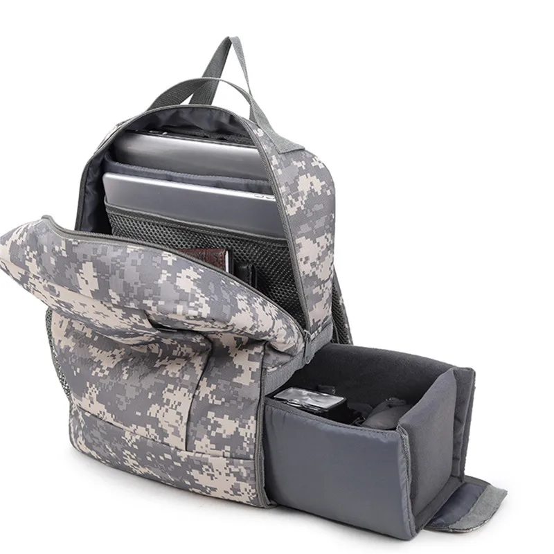 waterproof nylon digital dslr backpack mens professional photography camouflage camera bag men anti theft laptop backpacks free global shipping
