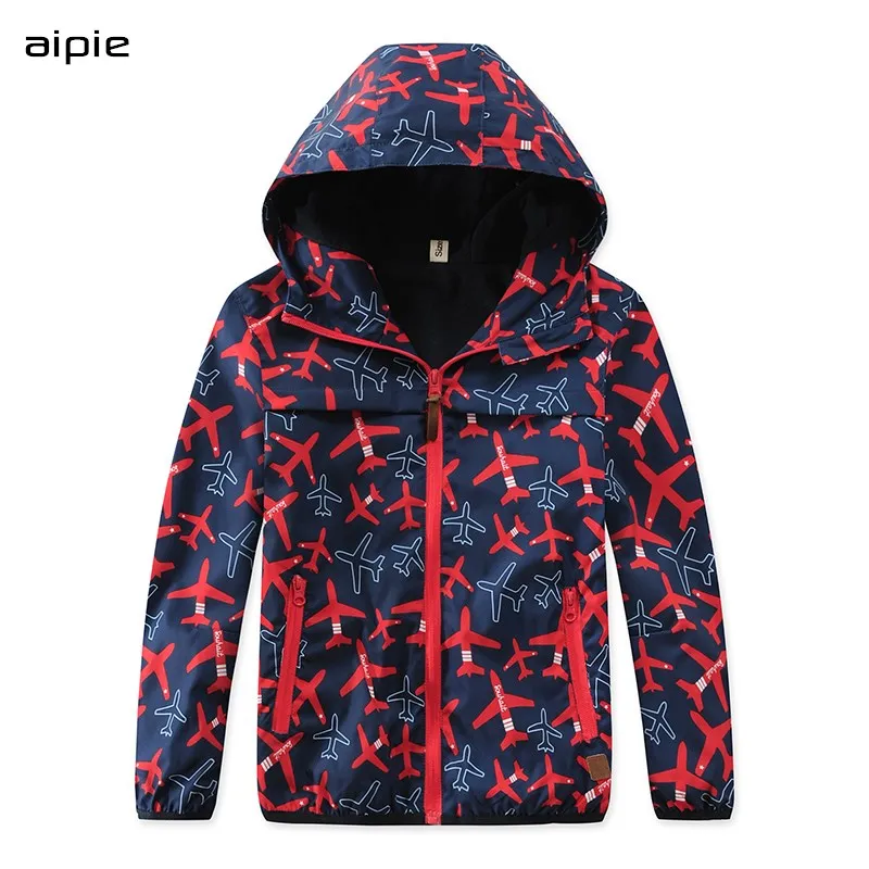 

Куртки для мальчиков; Верхняя одежда с принтом; Ветрозащитная двухслойная флисовая подкладка; Плотные стильные детские пальто; Одежда