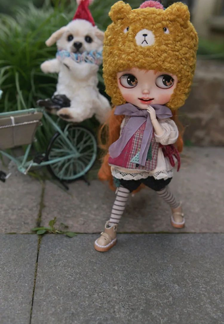100% кожаная обувь для куклы ручной работы 1/6 ботинки Blyth (подходит кукол Pullip Azone Kurhn