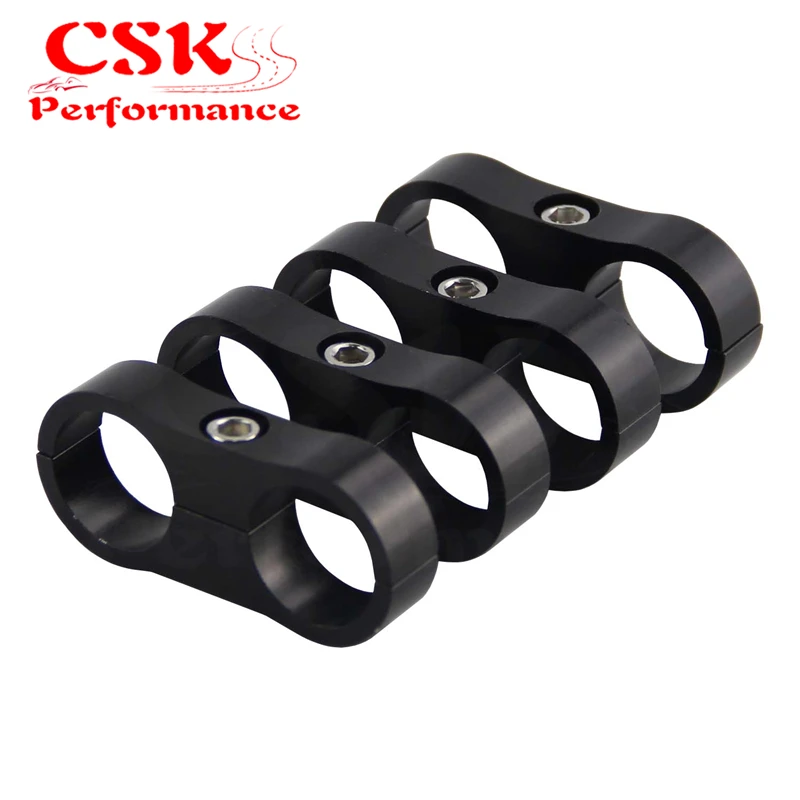 4 шт. AN12 24 мм плетеный шланг Сепаратор Зажим адаптер кронштейн черный/синий|braided