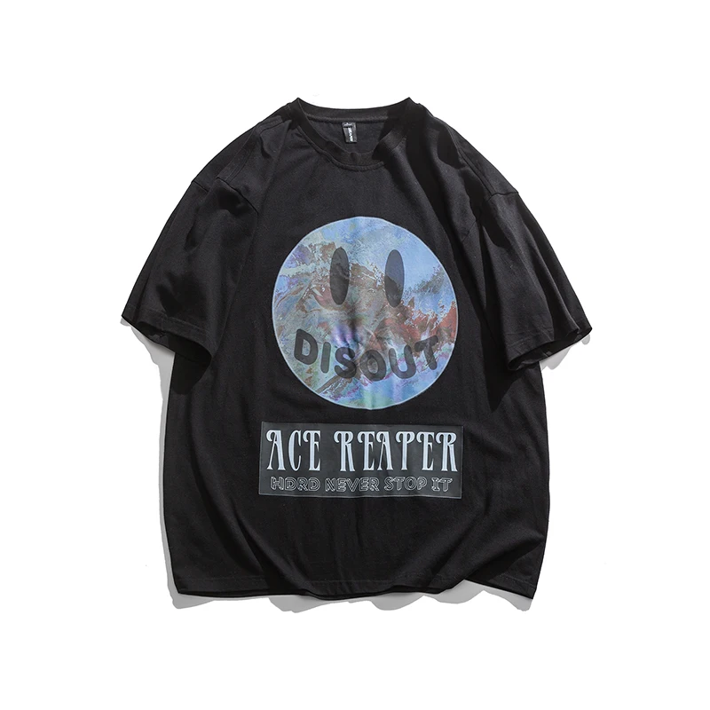 

GlacialWhale Мужская футболка для мужчин 2021 летние большого размера из хлопка, в стиле панк, в стиле «хип-хоп» Японская уличная одежда Harajuku футбол...