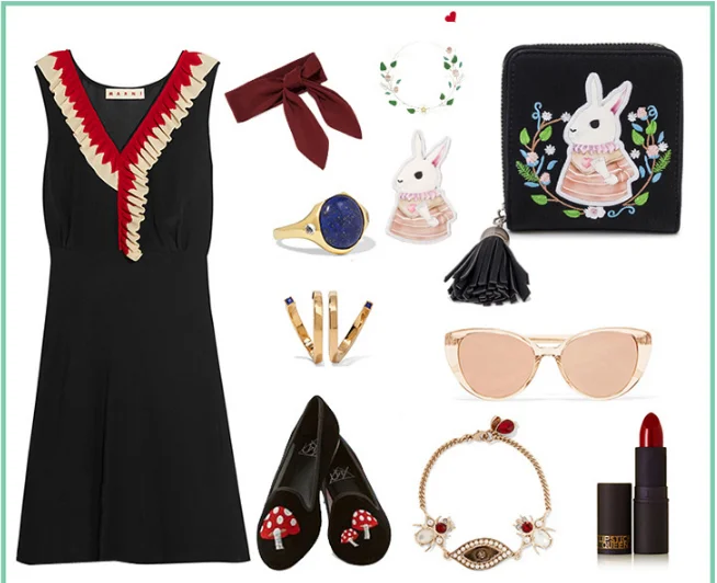 Напечатанные кожаные товары * мультфильм вышивка кролик кошелек женский