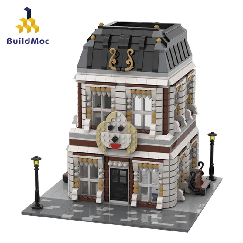 Building Block Set Modular City Garden City Street Toy Bricks for Kids Gift
