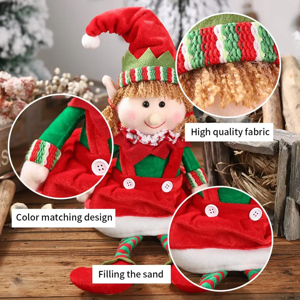 Рождественский эльф куклы плюшевые игрушки для дома украшения Дети День
