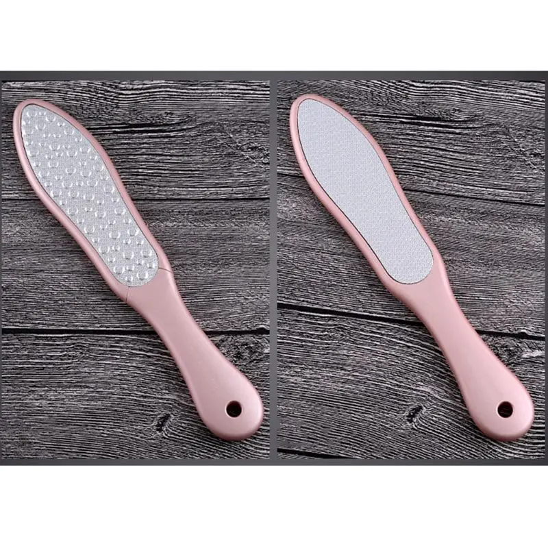 

Professional Double Sided Stainless Steel Foot Rasp Heel File Hard Skin Callus Remover Scrubber Pedicure Grinding Feet Care C1FF