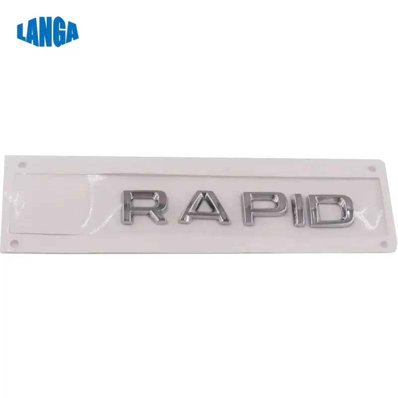 

32D853675 for Skoda Rapid 2013 Inscription 3D Car Sticker Rapid Rear Logo Decal Badge Chrome Emblem