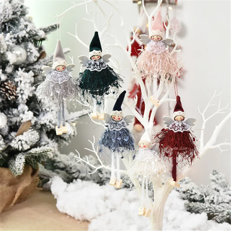 Рождественская Кукла Ангел девушка украшения для кукол рождественские дома Natal