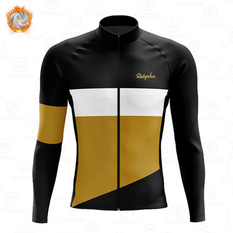 

2021 Man Winter Warm Jersey Team Cycling Jackets Thermal Fleece Road Bike Raphaful Cycling Quality Warm MTB Bike Clothing Jacke