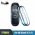 3D стекло для Xiaomi mi band 5 4 6, мягкая защита экрана, защитная плёнка для Xiami Mi band band6 Miband5, плёнка для Xiomi mi band 5