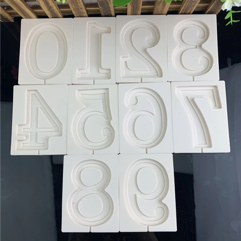 Силиконовая форма с цифрами от 0 до 9 для помадки инструменты украшения тортов