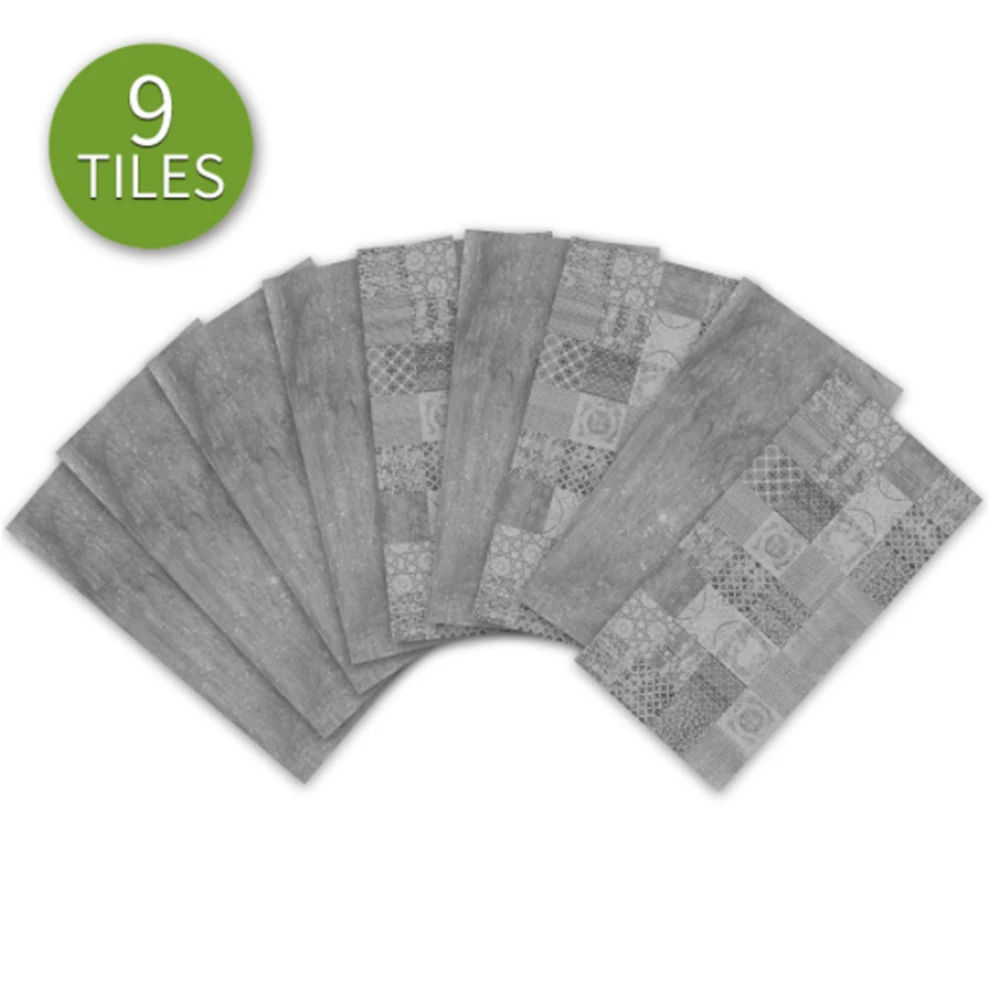 

Kitchen Tile Dark Gray Cement Tile Wall Stickers Bathroom Sticker Self-adhesive Decor Accessories