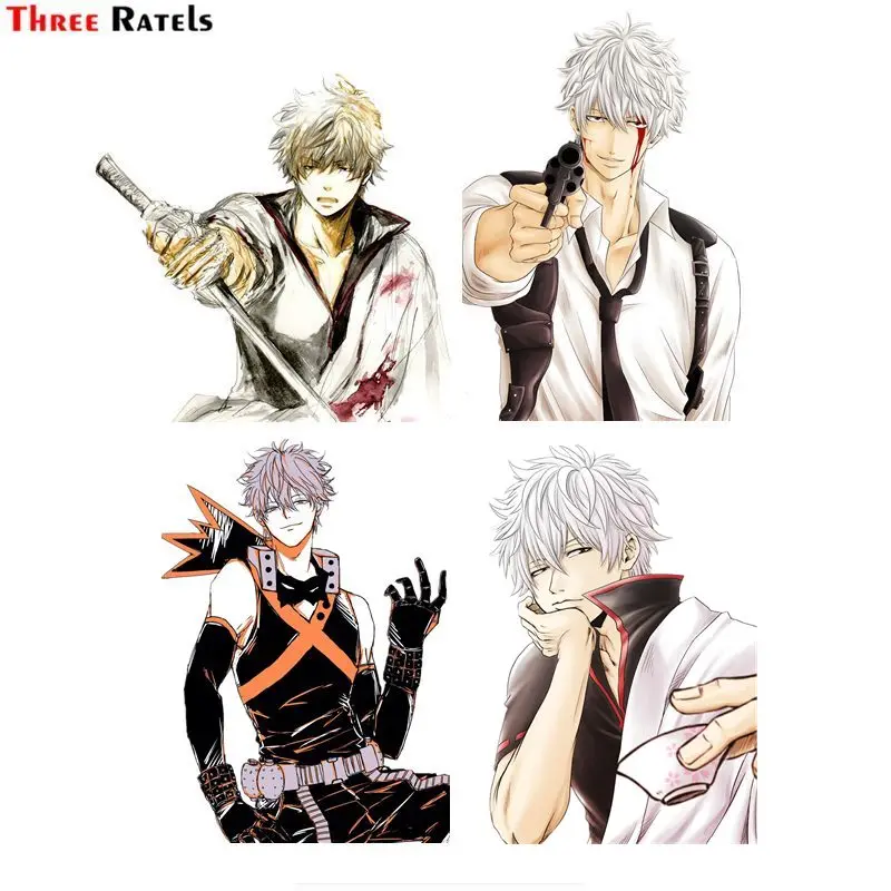

Кимоно три Ratels FC867 Gintama Sakata Gintoki Серебряная Душа аниме украшение автомобиля Наклейка дорожный велосипед