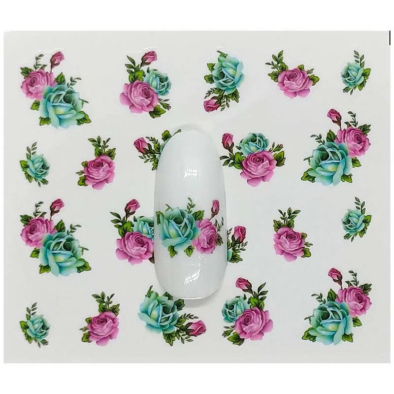 Украшения для ногтей B07 наклейки дизайна бутылочка духов с бантом дам переводки