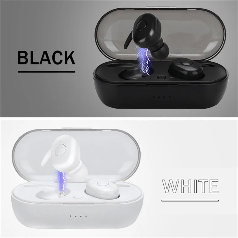 Новые наушники-вкладыши TWS с беспроводной bluetooth5.0 наушники зарядный чехол 6D Шум