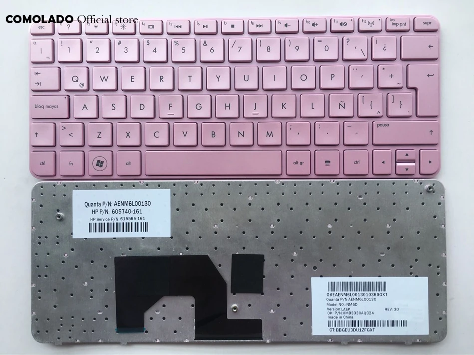 LA Latin для Hp Mini 210-1000 210t-1000 210-1000vt 2102 розовая Клавиатура ноутбука Layout | Компьютеры и