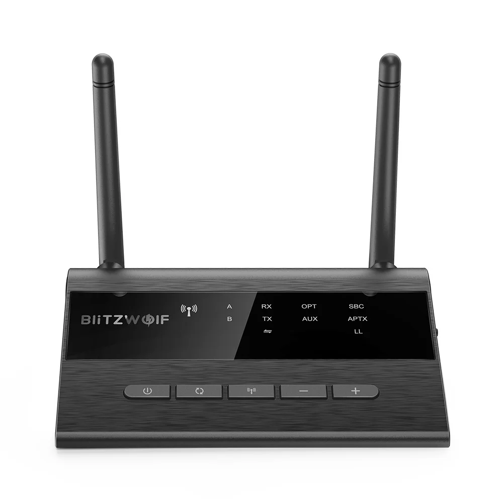 Портативный музыкальный аудиоприемник Blitzwolf bluetooth V5.0 передатчик двойная антенна