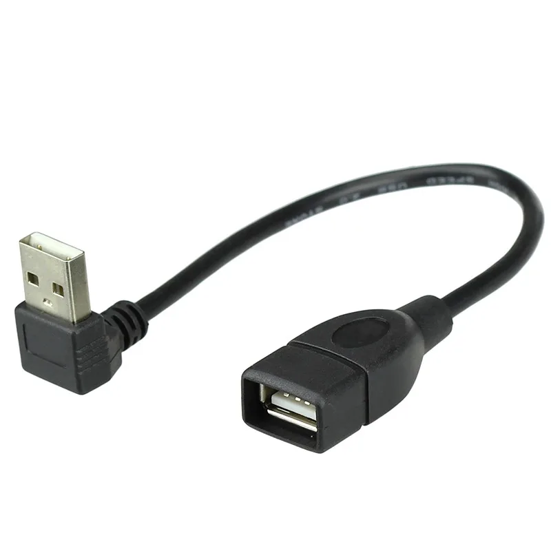 Прямой угол USB 2 0 Тип A штекер гнездо 90 градусов кабель удлинитель 1 м 4