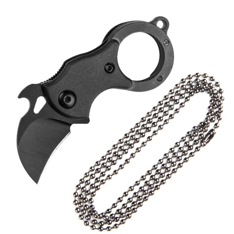 

New EDC Hiking Camping Mini Folding Knife Outdoor Survival Portable Stainless Steel Knife Keychain Pocket Knife Outdoor Tool
