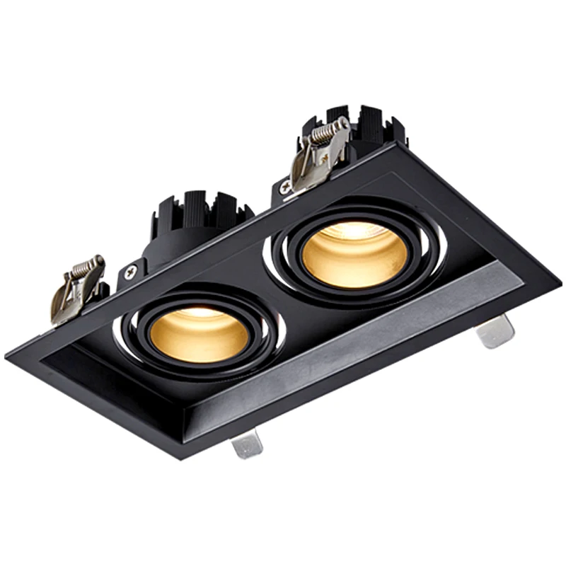 Встраиваемый двойной Светодиодный точечный светильник 7 Вт/10 Вт потолочный