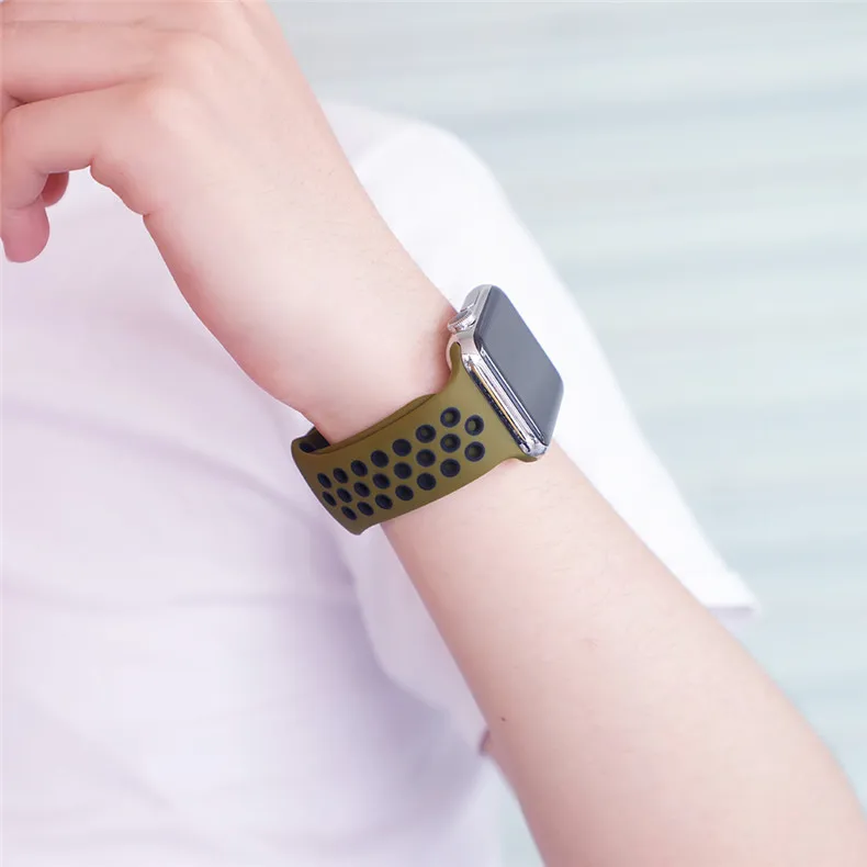 Ремешок для apple watch 5 4 3 ремешок 44 мм/40 мм iwatch ремешок 5 42 мм/38 мм correa силиконовый браслет аксессуары для часов