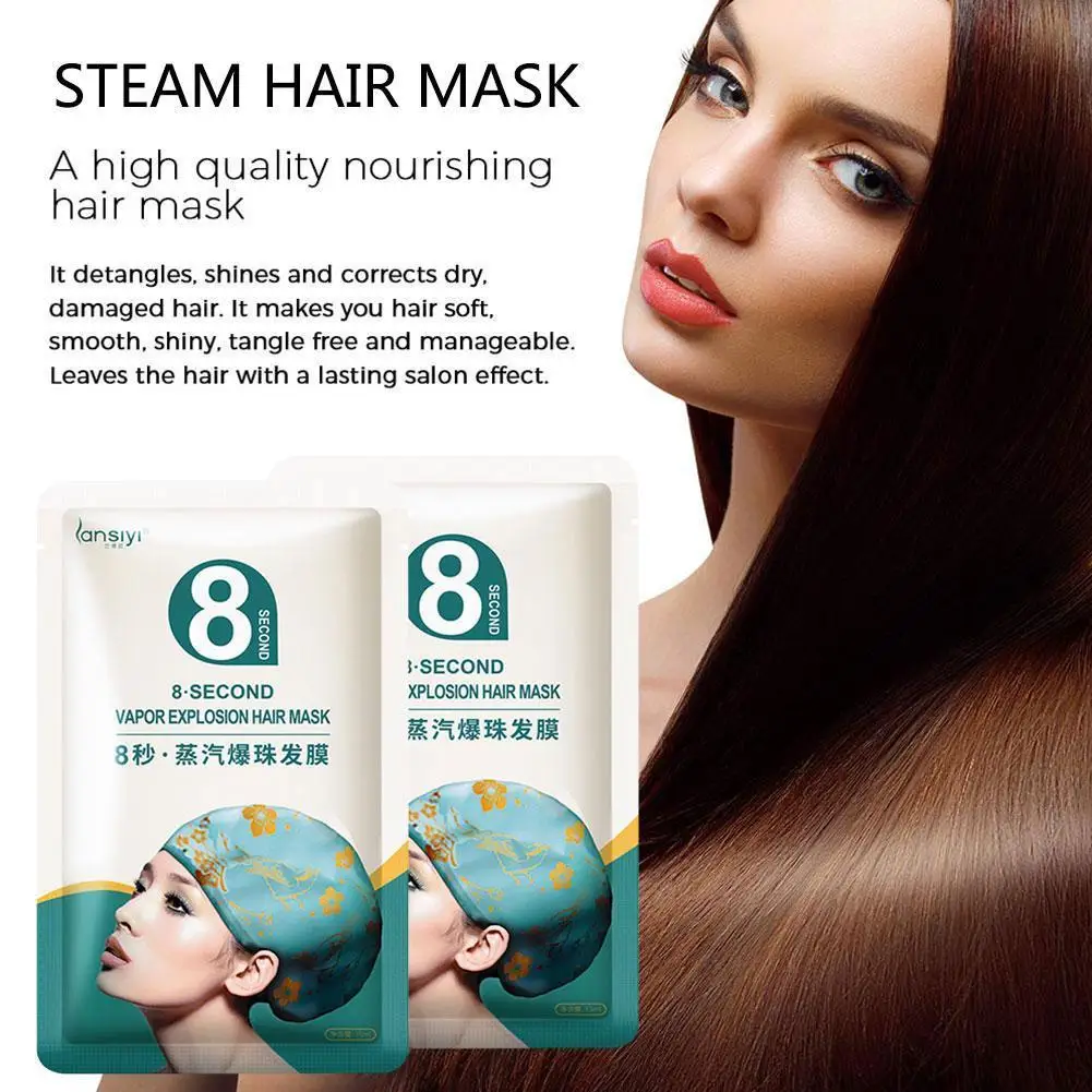 

Автоматическая нагревающая Паровая маска для волос, Кератиновое восстановление, сухое, поврежденное, против выпадения, питательное масло, ...