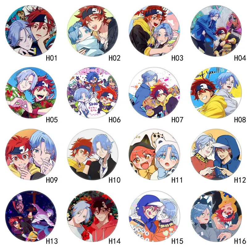 Значки в виде снега и цветка вишни для косплея Miya RekI из аниме SK8 The Infinity, Детские значки, подарки для мальчиков и девочек