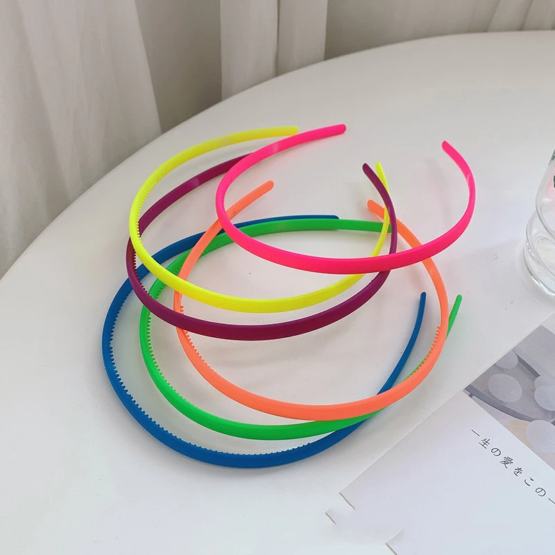

6PC Korean Solid Bright Color Bezel Hairband Headwear Women Brief Headband Hair Bands Hoop for Girls Children Hair Accessories