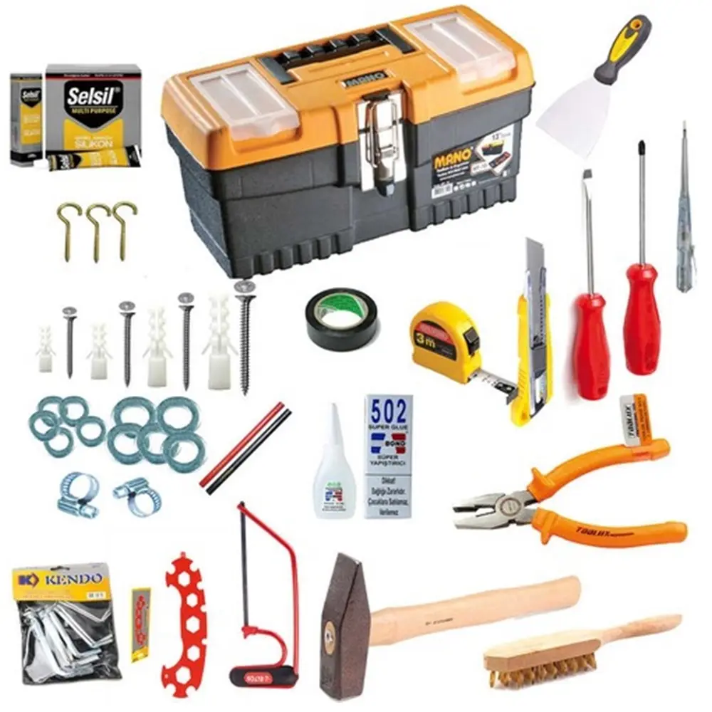 

132 Pcs 40 Types Household Hand Tool Sets Workshop Tools for Home Woodworking Mechanical Car Repair Kits Screwdriver Kit Set