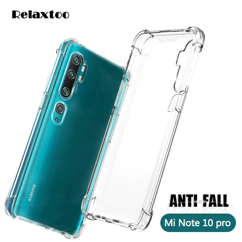 Чехол с &quotвоздушной подушкой&quot для xiaomi mi note10 cc9 pro TPU мягкий прозрачный
