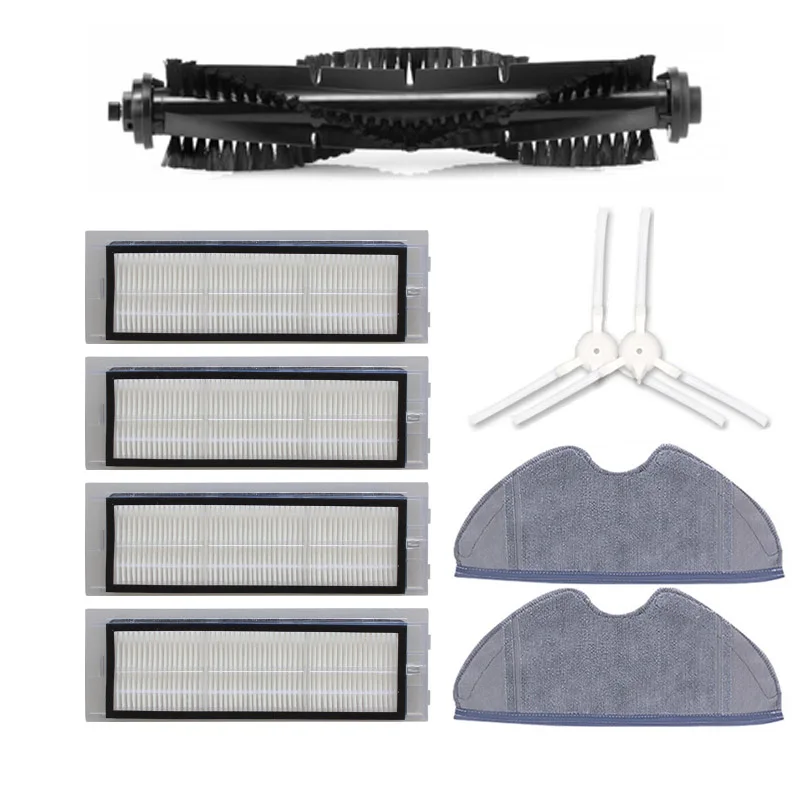 Высокое качество робот пылесос основная щетка HEPA фильтр боковая Швабра Ткань для